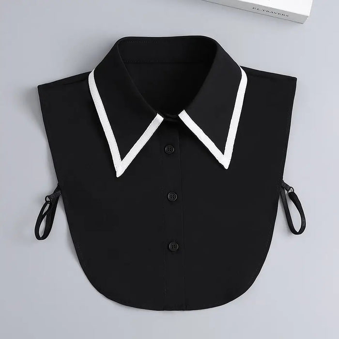 Black With White Trim Collar