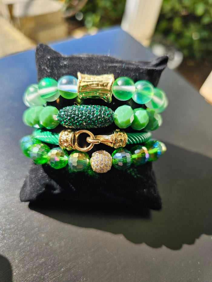 Emerald Green Marlyn Statement Stack