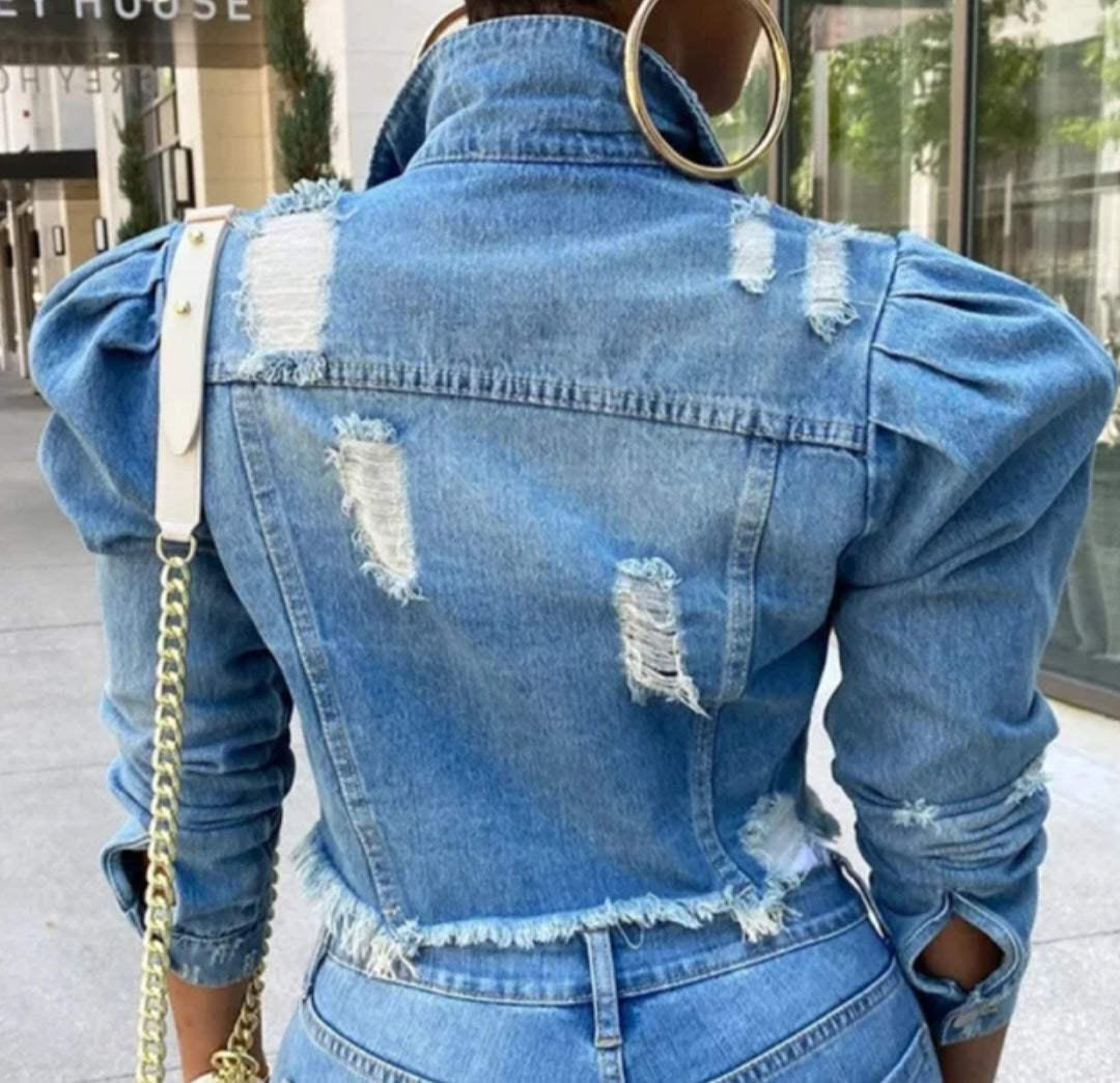 Crop Jean Jacket – Making Statements Online Boutique Crop Jean Jacket – Making Statements Online Boutique